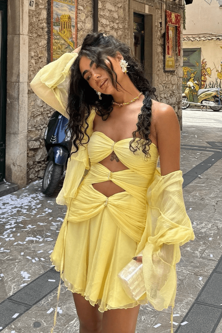 Nina Strapless Cut-Out Mini Dress - Elegant Occasion Dress for Women