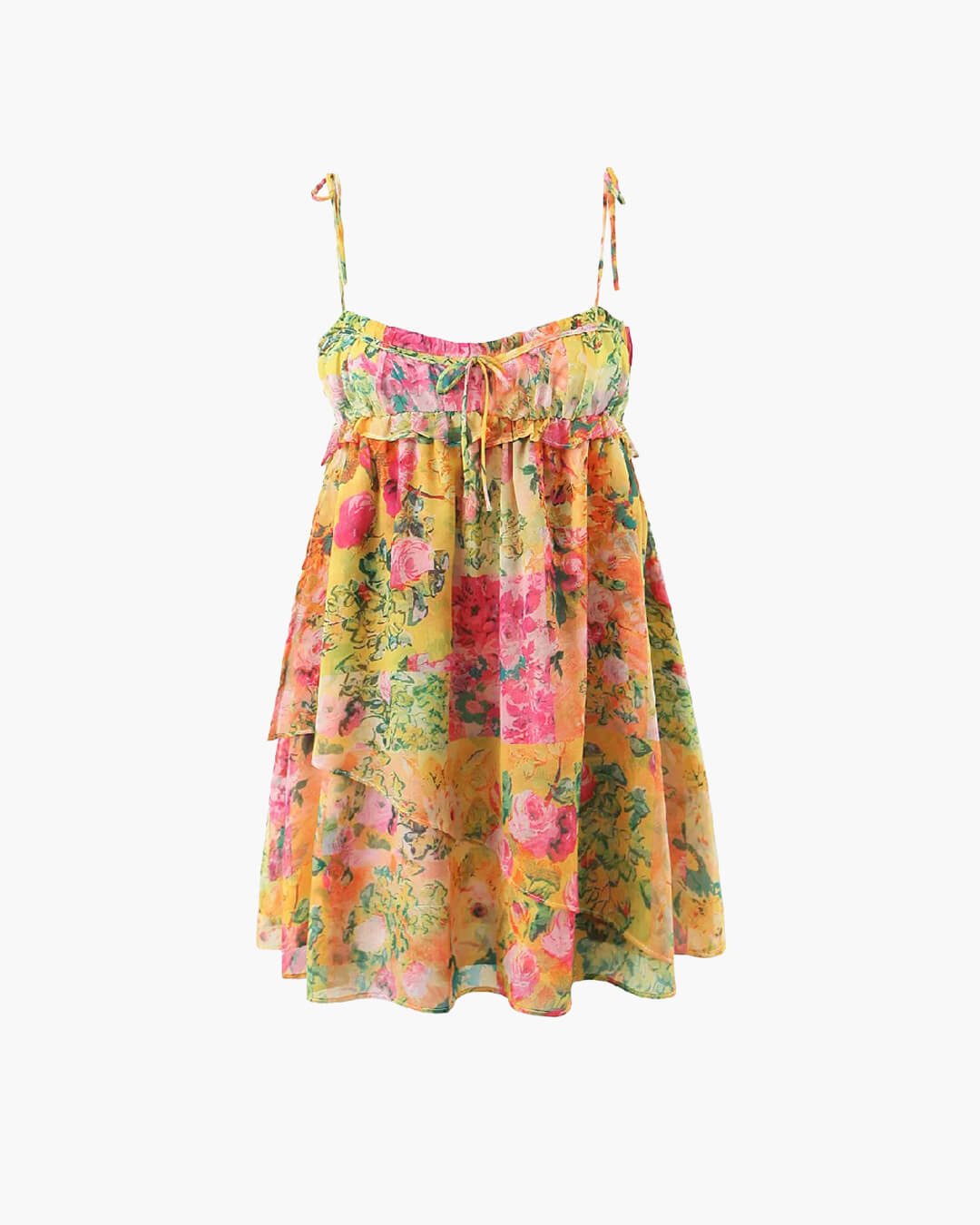 Clara Multicolor Floral Mini Dress - Elegant Occasion Dress for Women