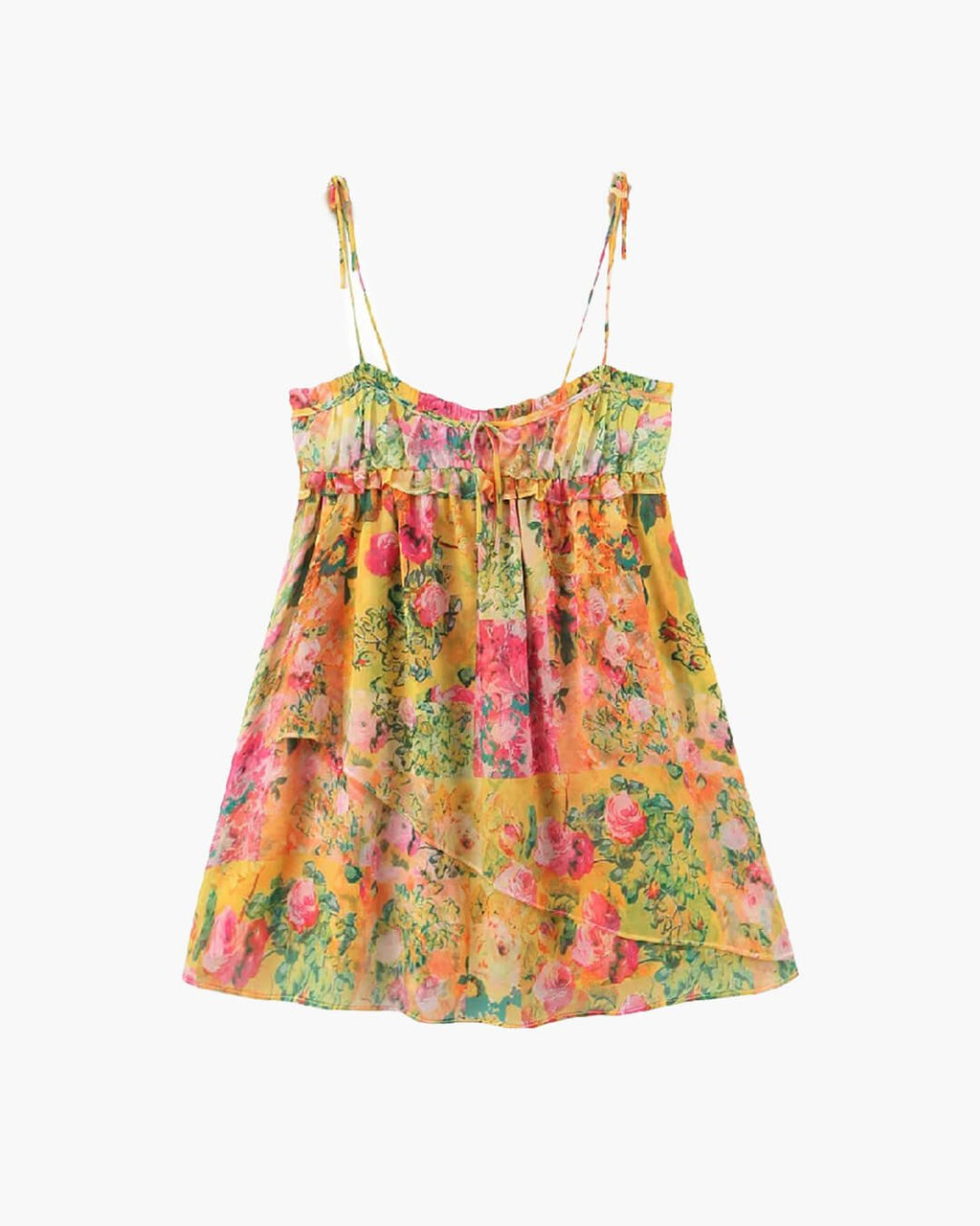 Clara Multicolor Floral Mini Dress - Elegant Occasion Dress for Women - Image 2
