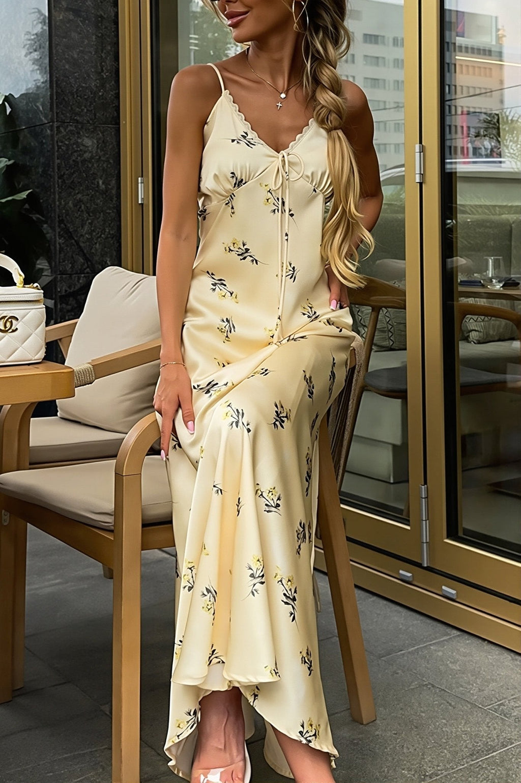 Elara Lace Cami Maxi Dress - Elegant Occasion Dress for Women - Image 4