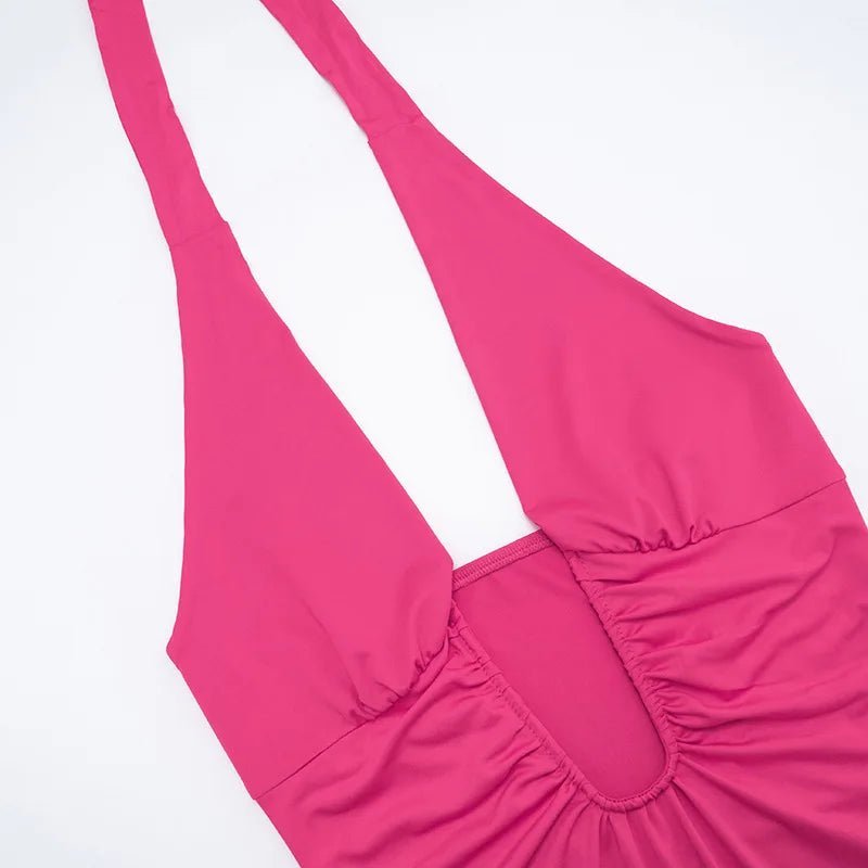Mila Ruched Halter Mini Dress - Elegant Occasion Dress for Women - Image 6