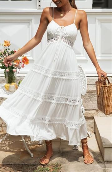 Elena Sleeveless Bohemian Long Sundress - Elegant Occasion Dress for Women - Image 2