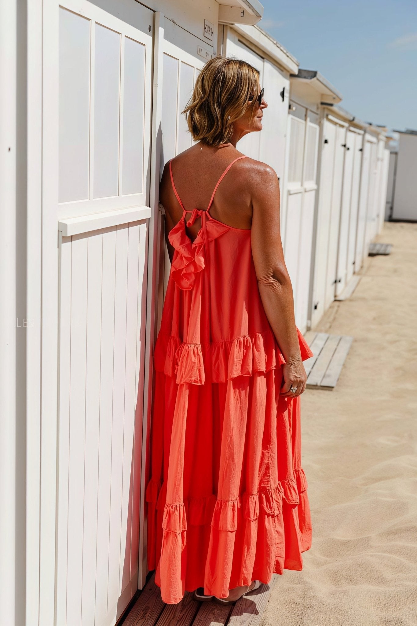 Emiliana Ruffle Hem Flowy Maxi Dress - Elegant Occasion Dress for Women - Image 4