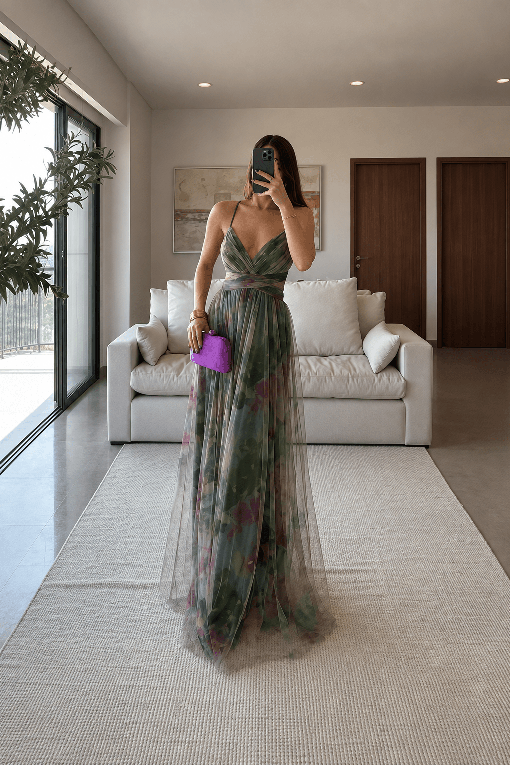 Emma Floral Maxi Dress for Women - Romantic Flowy Summer Dress - Image 6