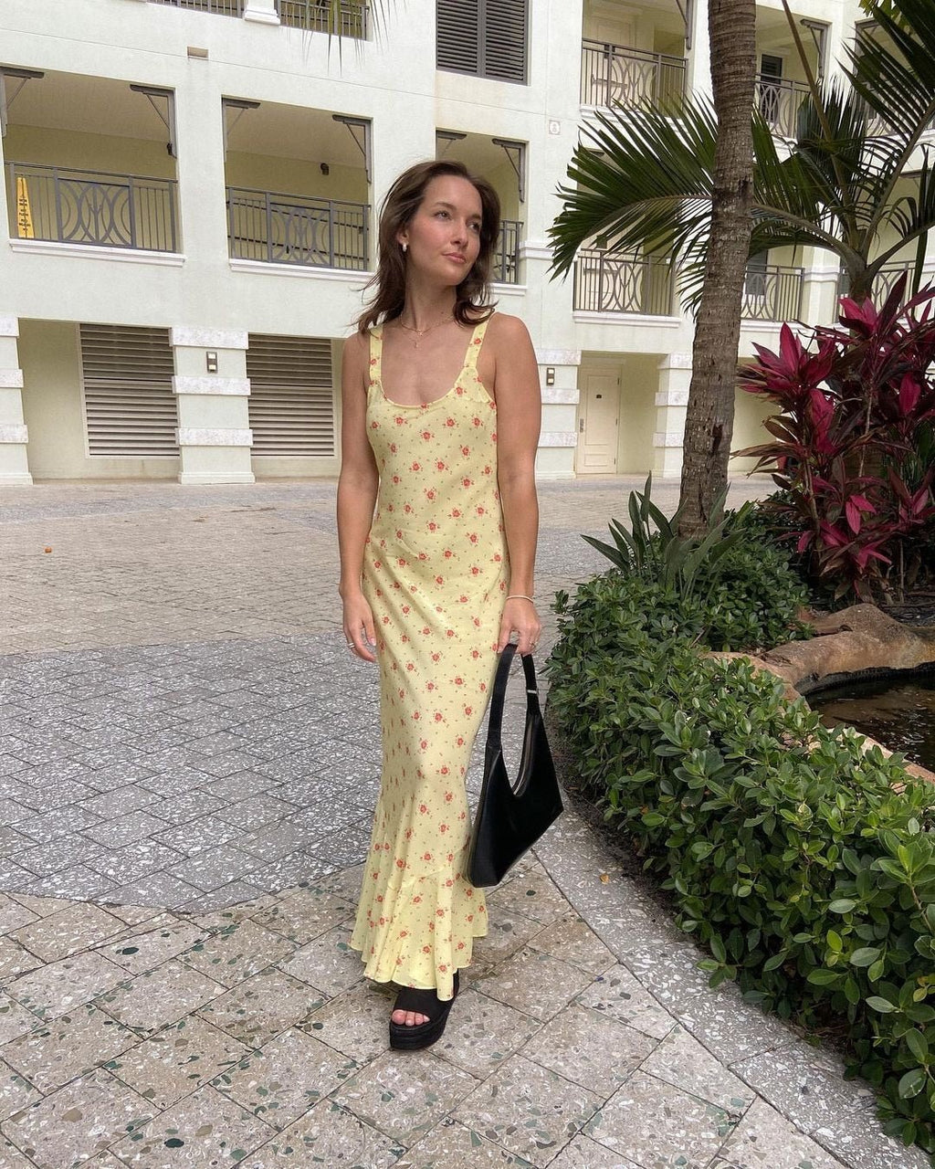 Iris Flared Ruffle Floral Dress - Elegant Occasion Dress for Women - Image 8