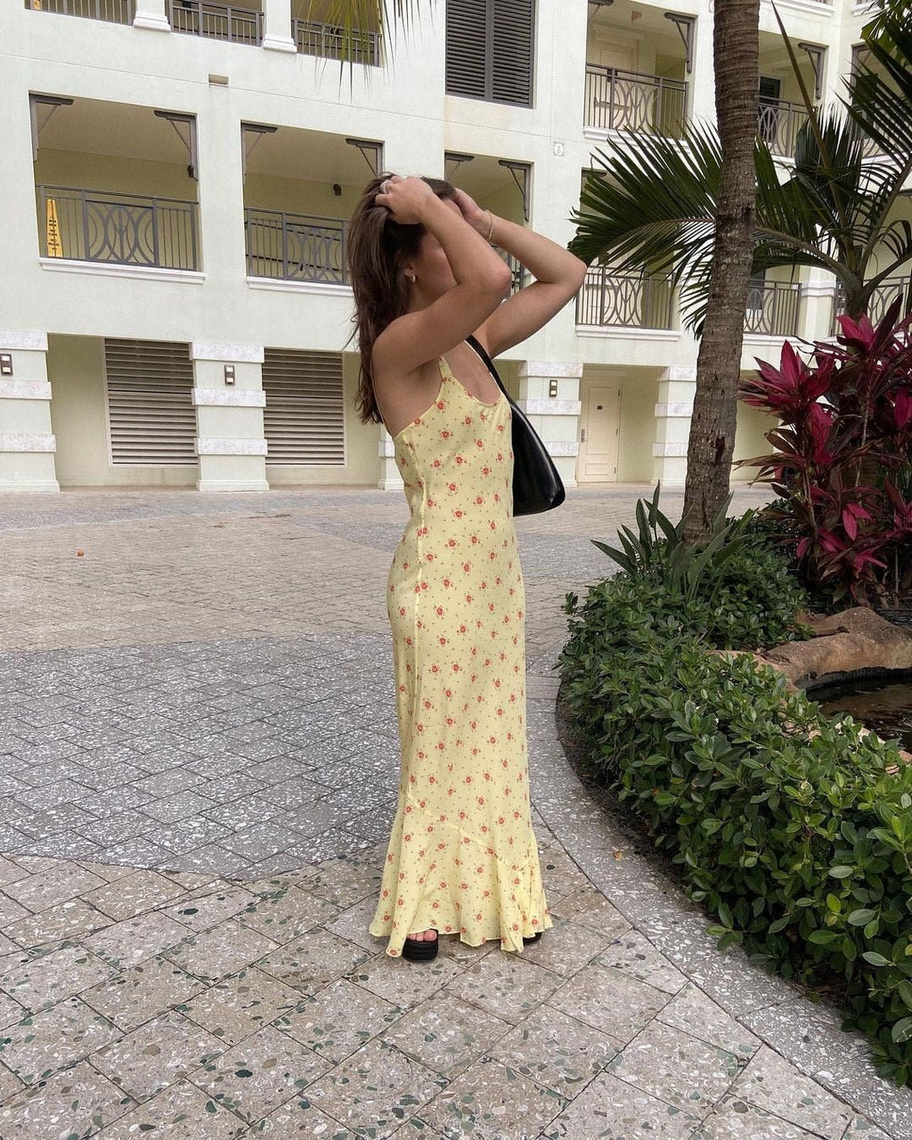 Iris Flared Ruffle Floral Dress - Elegant Occasion Dress for Women - Image 9