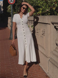 Hannelore Knitted Slim Fit Long Dress - Elegant Occasion Dress for Women - Image 3