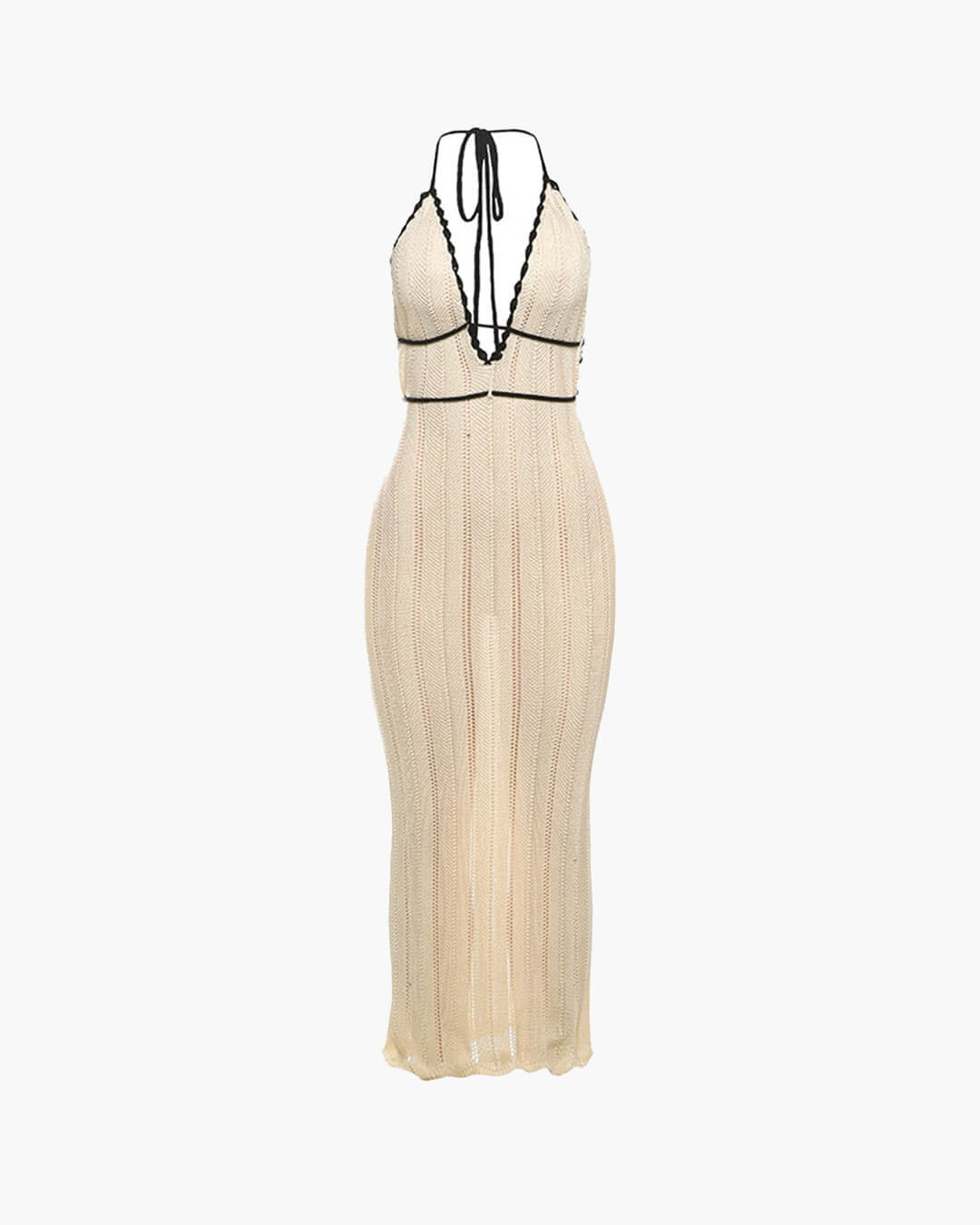 Harley Lace Up Halter Maxi Dress - Elegant Occasion Dress for Women - Image 10