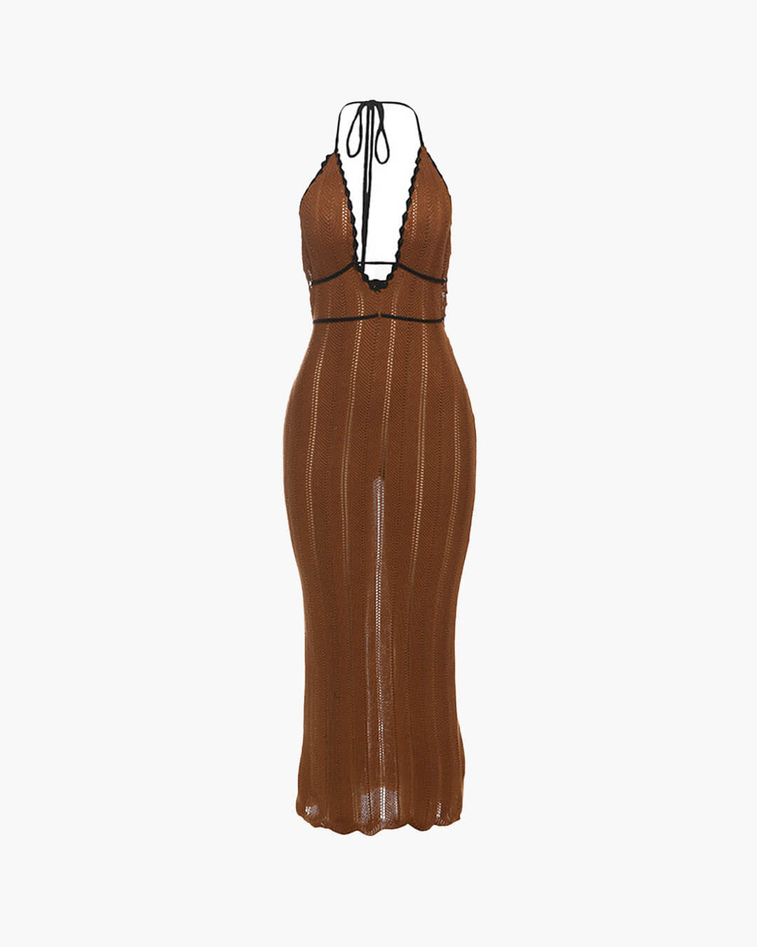 Harley Lace Up Halter Maxi Dress - Elegant Occasion Dress for Women - Image 9