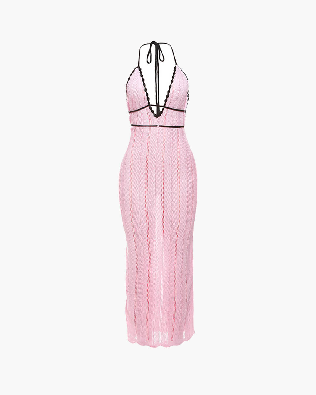 Harley Lace Up Halter Maxi Dress - Elegant Occasion Dress for Women - Image 11