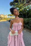 Harper Strapless Ruffled Maxi Dress - Elegant Occasion Dress for Women
