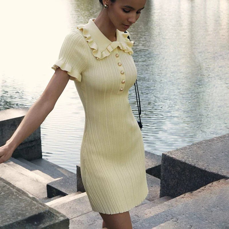 Ellie Featherlight Ruffle Mini Dress - Elegant Occasion Dress for Women - Image 5