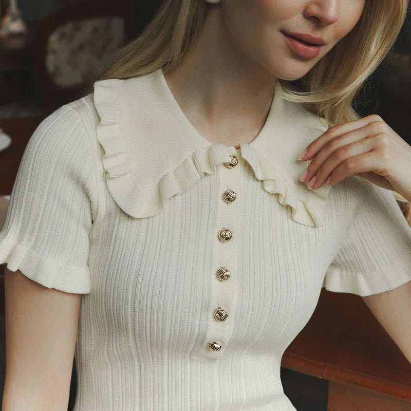 Ellie Featherlight Ruffle Mini Dress - Elegant Occasion Dress for Women - Image 8