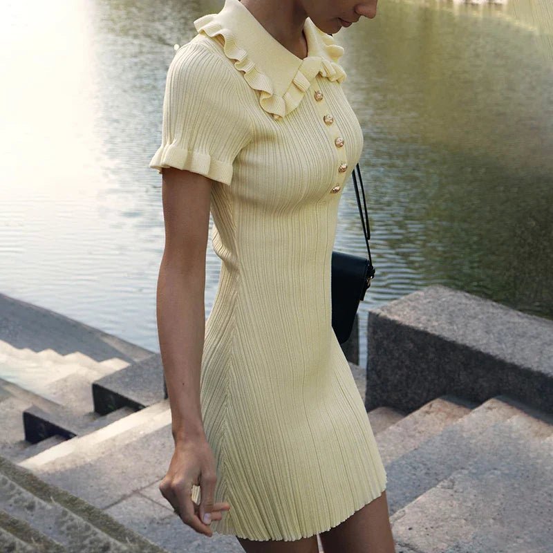 Ellie Featherlight Ruffle Mini Dress - Elegant Occasion Dress for Women - Image 2