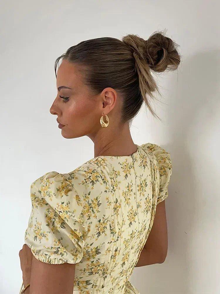 Iris V-Neck Mini Dress - Elegant Occasion Dress for Women - Image 5