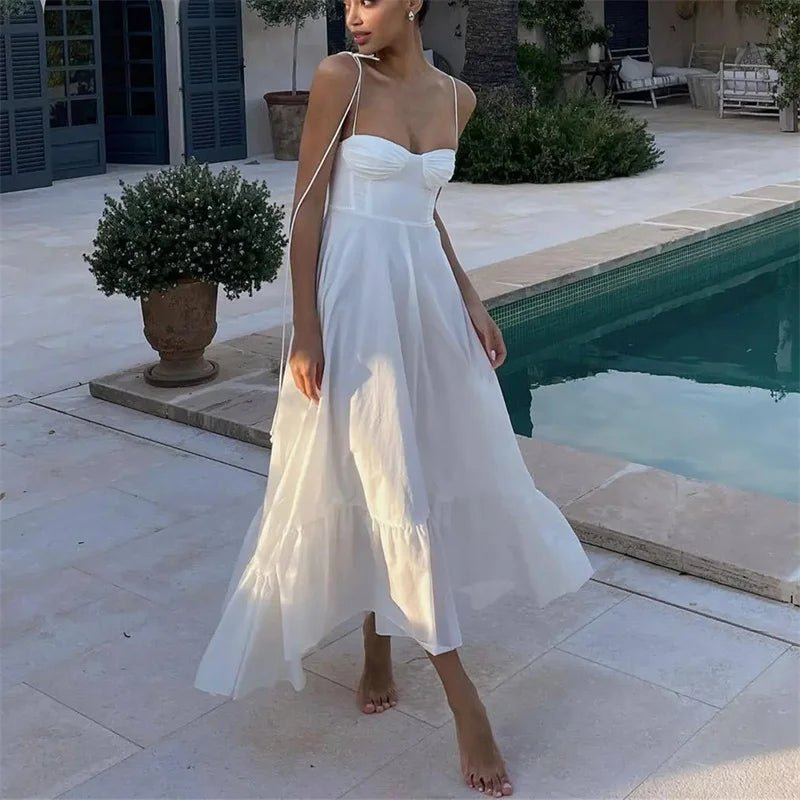 Jasmine Flowing Tiered Midi Dress - Elegant Occasion Dress for Women