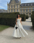 Jasmine Polka Dot Midi Dress - Elegant Occasion Dress for Women