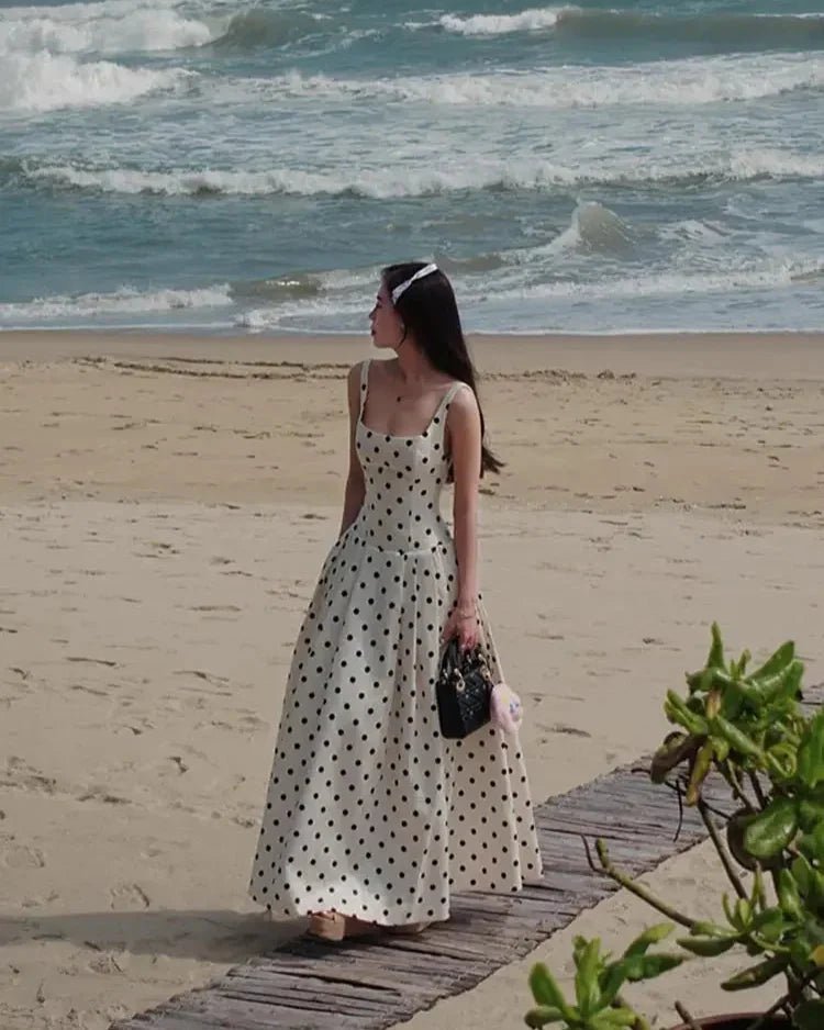 Jasmine Polka Dot Midi Dress - Elegant Occasion Dress for Women - Image 11