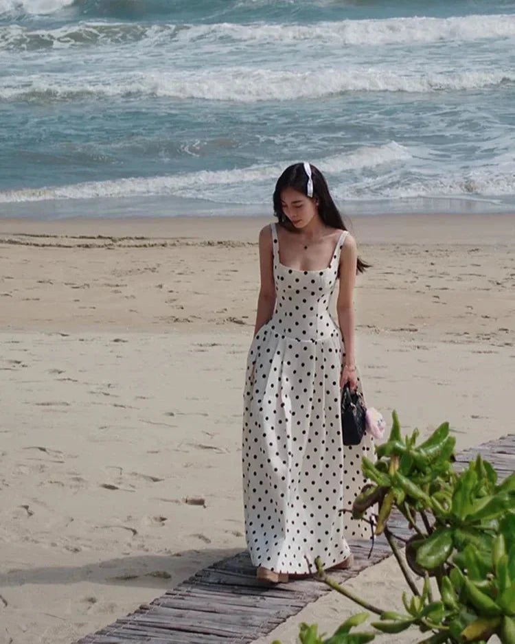 Jasmine Polka Dot Midi Dress - Elegant Occasion Dress for Women - Image 10
