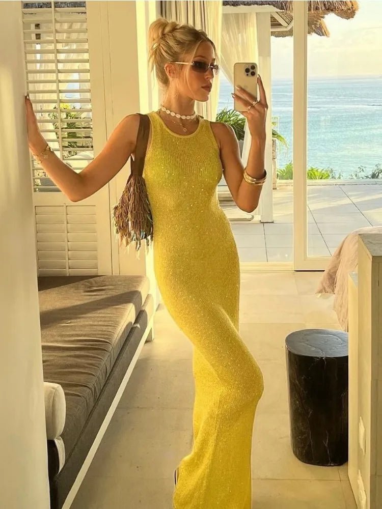 Kaila Sequin Sleeveless Maxi Dress - Elegant Occasion Dress for Women - Image 5