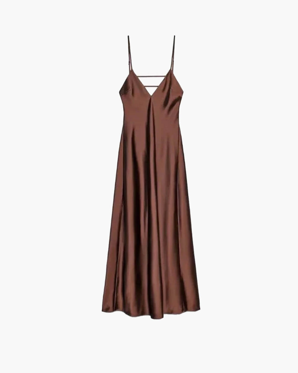 Kirra Satin Backless Maxi Dress for Women - Sleeveless V-Neck Evening Gown - Image 10