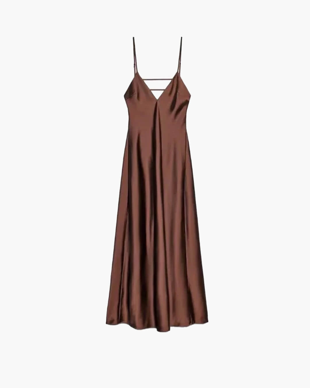 Kirra Satin Backless Maxi Dress for Women - Sleeveless V-Neck Evening Gown - Image 10