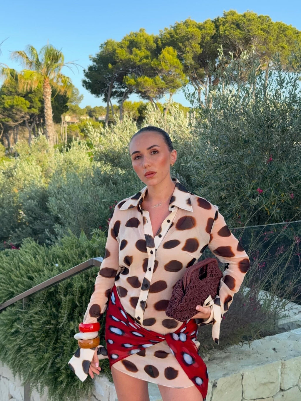 Margot Long Sleeve Leopard Print Shirt Dress - Versatile Scarf Neck Mini Dress - Image 8