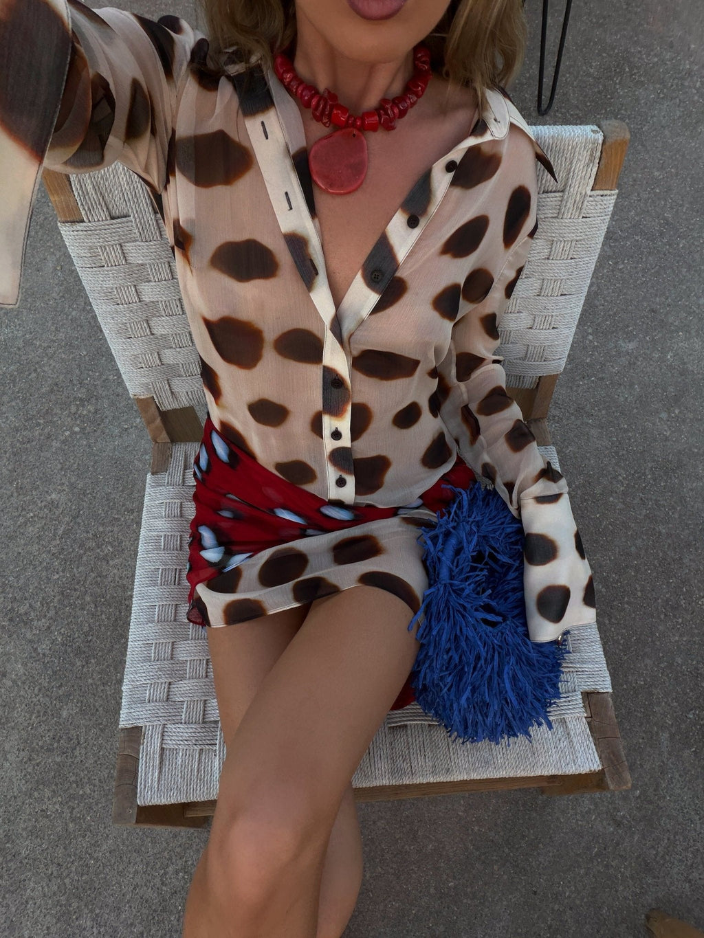 Margot Long Sleeve Leopard Print Shirt Dress - Versatile Scarf Neck Mini Dress - Image 12