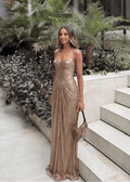 Aisena Corset Pleated Gown - Elegant Occasion Dress for Women - Image 5