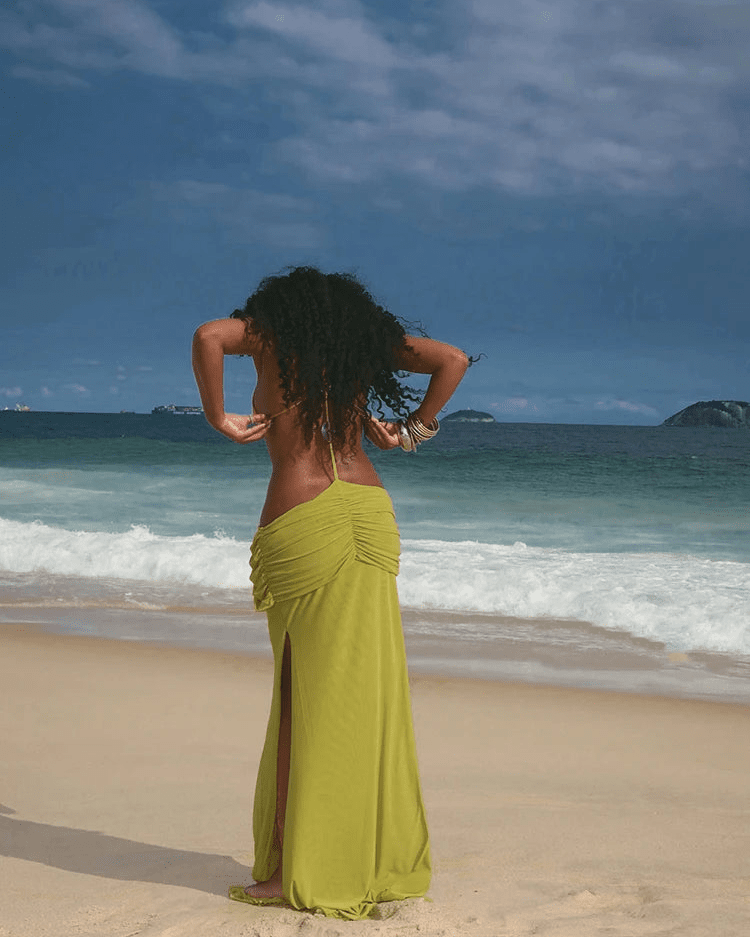 Margot Draped Backless Maxi Dress - Elegant Occasion Dress for Women - Image 3