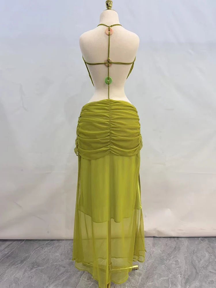 Margot Draped Backless Maxi Dress - Elegant Occasion Dress for Women - Image 6