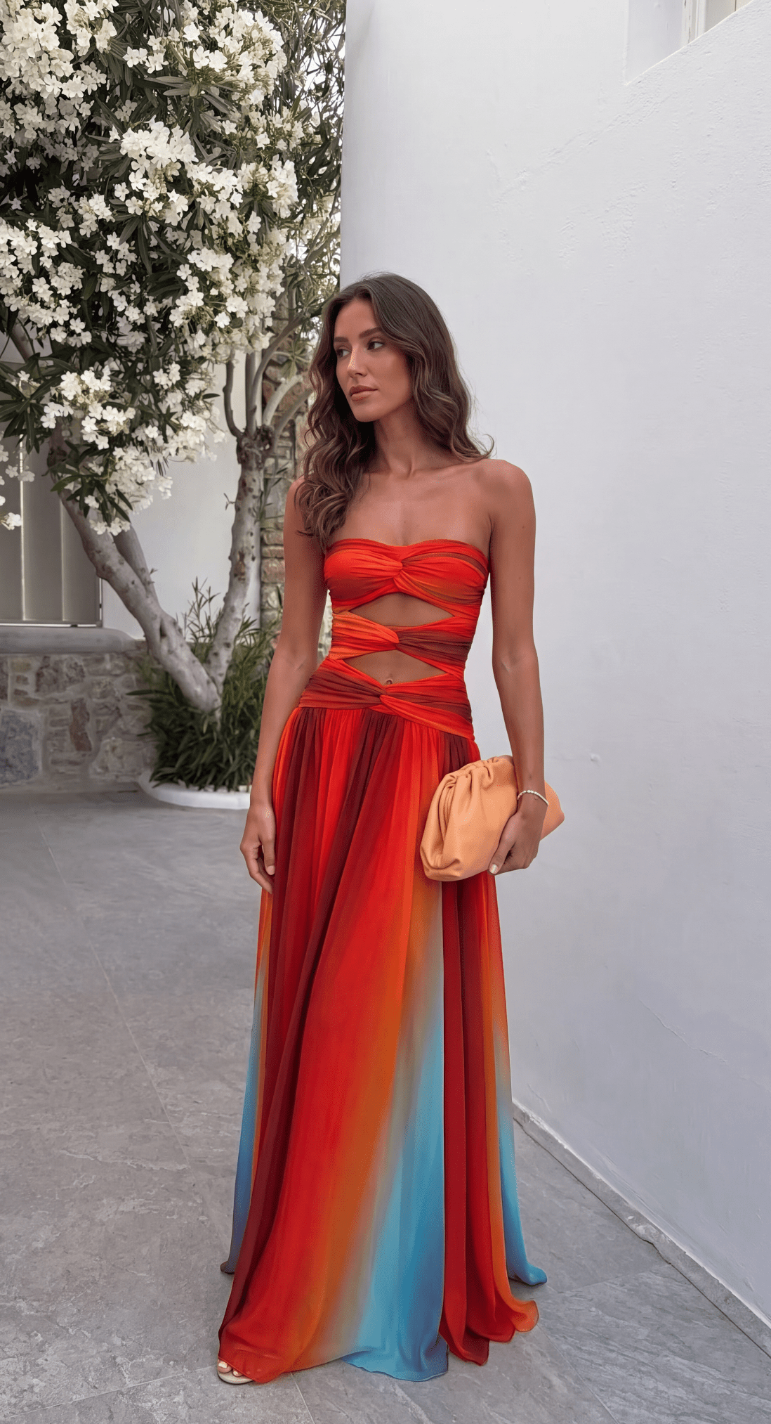 Aiselta Knot Maxi Dress - Elegant Occasion Dress for Women