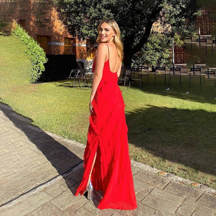 Margot Ruffle Dress - Elegant Occasion Dress for Women - Image 3