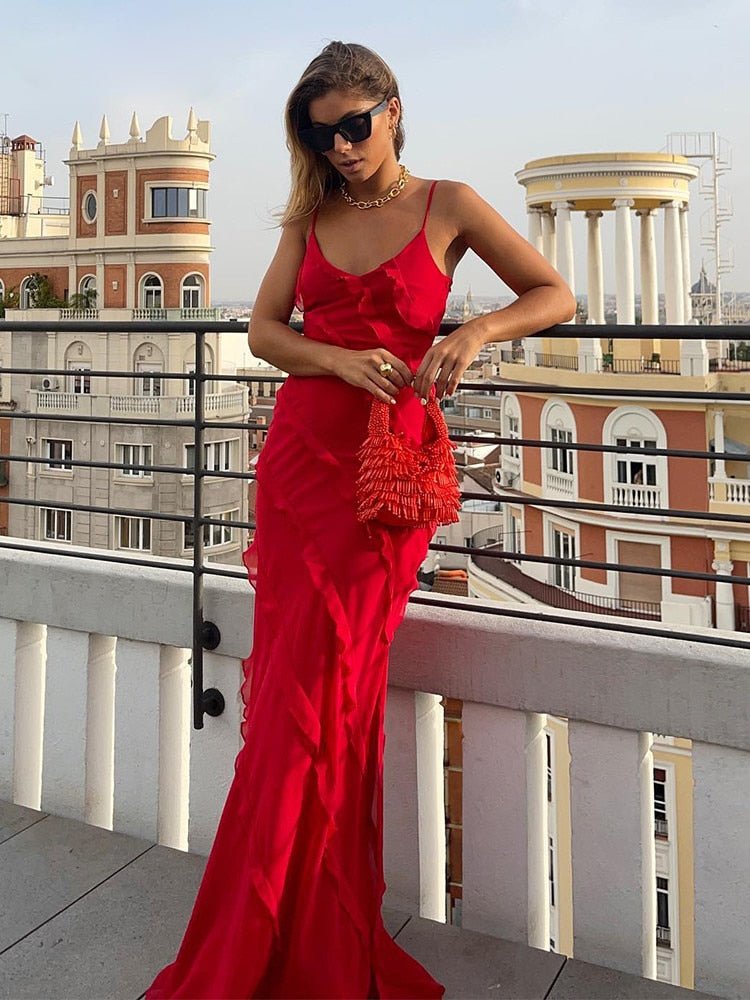 Margot Ruffle Dress - Elegant Occasion Dress for Women - Image 7