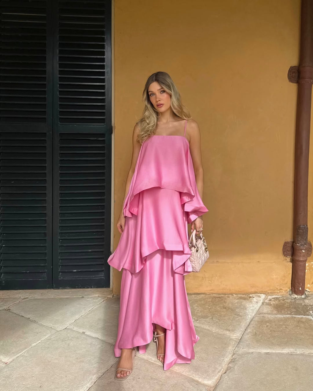Nadia Tiered Ruffle Satin Maxi Dress - Elegant Occasion Dress for Women - Image 9