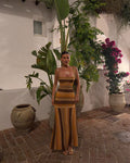 Martha Striped Knit Midi Dress - Elegant Occasion Dress for Women