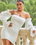 Teresa Drawstring Dress - Elegant Occasion Dress for Women