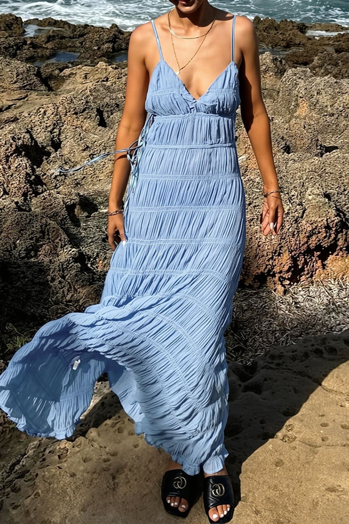 Olivia Ribbed Knit Maxi Dress - Elegant Occasion Dress for Women - Image 4