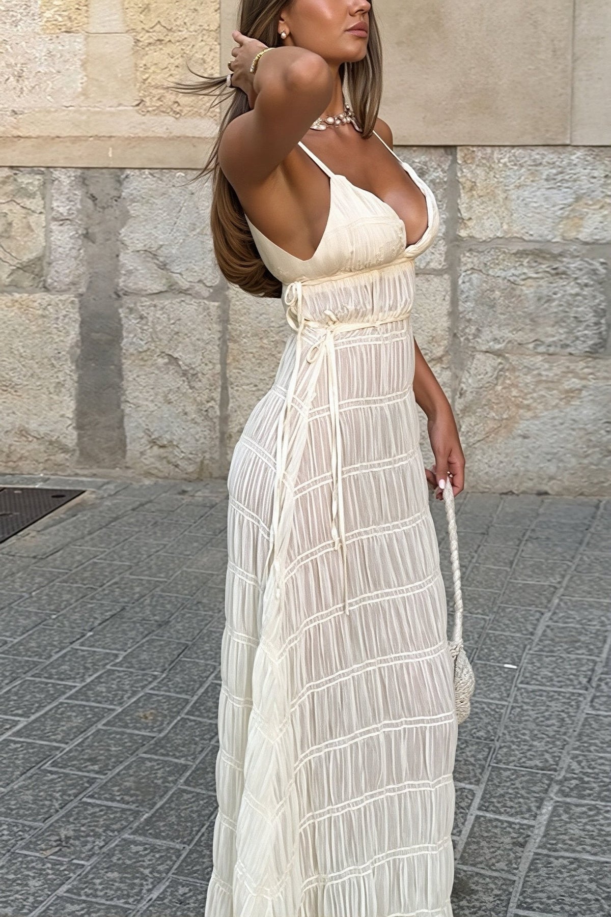 Olivia Ribbed Knit Maxi Dress - Elegant Occasion Dress for Women - Image 2