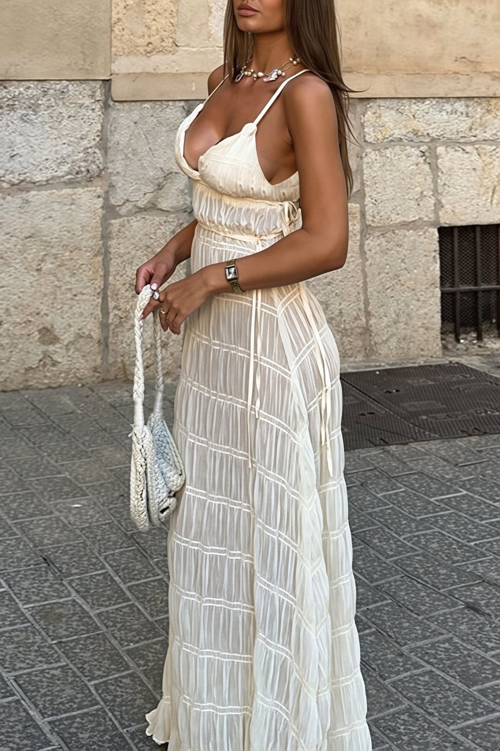 Olivia Ribbed Knit Maxi Dress - Elegant Occasion Dress for Women - Image 3