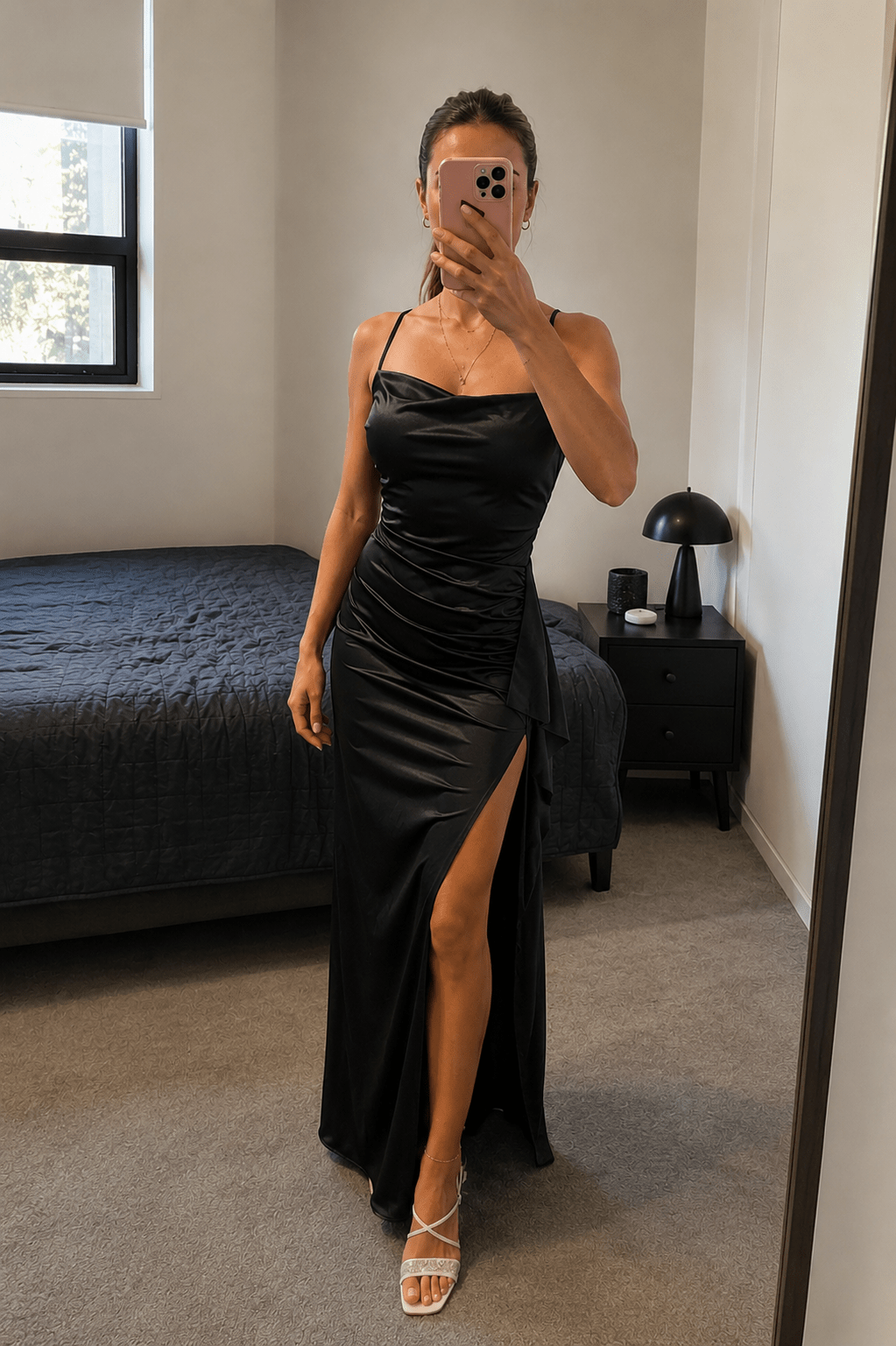 Miranda Satin Open-Back Maxi Dress - Elegant Occasion Dress for Women - Image 4