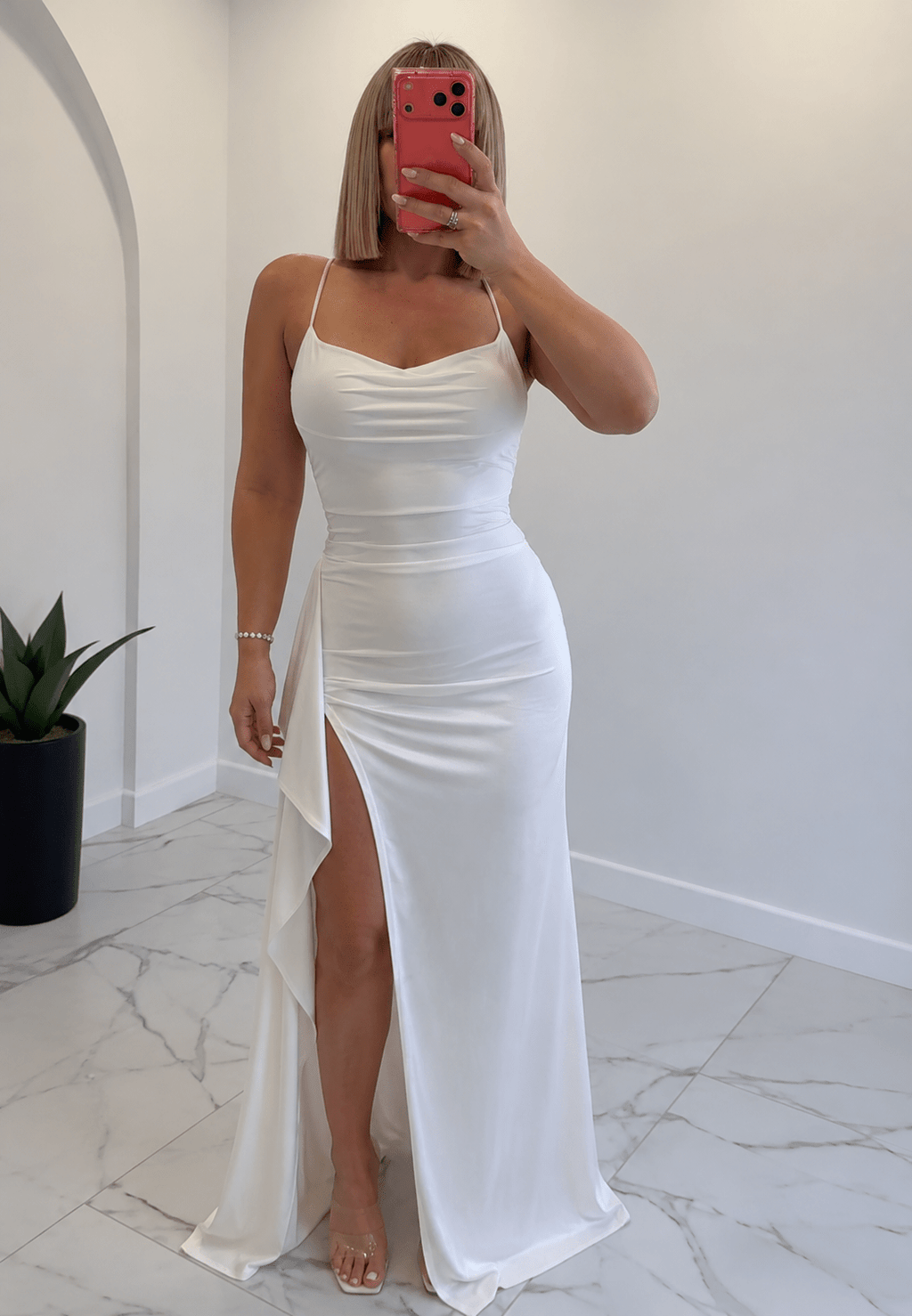 Miranda Satin Open-Back Maxi Dress - Elegant Occasion Dress for Women - Image 2