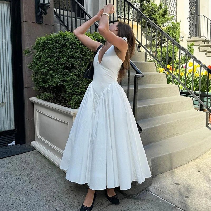 Julie Halter Neck Dress - Elegant Occasion Dress for Women