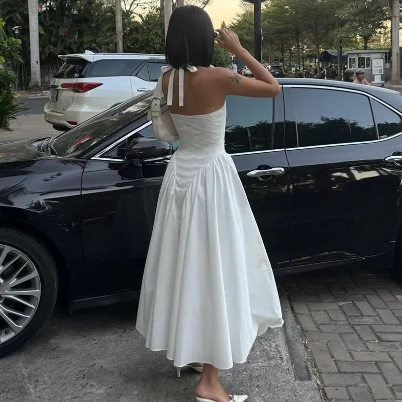 Julie Halter Neck Dress - Elegant Occasion Dress for Women - Image 8