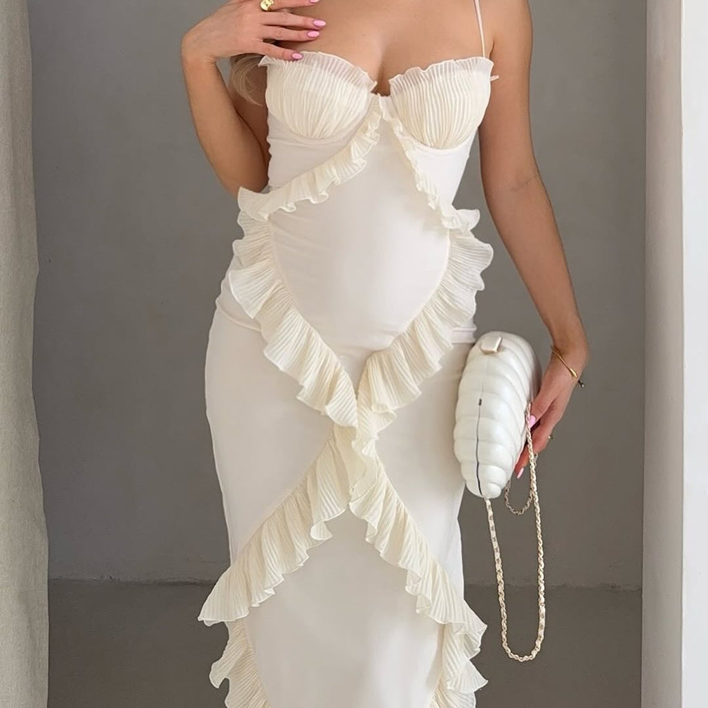 Helen Lace Ruffle Maxi Dress - Elegant Occasion Dress for Women - Image 5