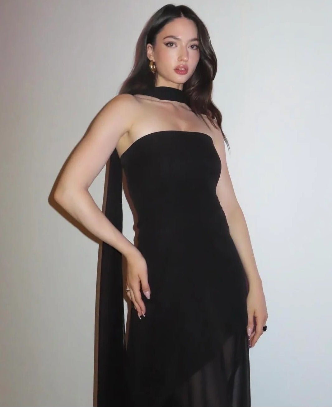 Ophelia Asymmetric Sheer Maxi Dress - Elegant Occasion Dress for Women - Image 8