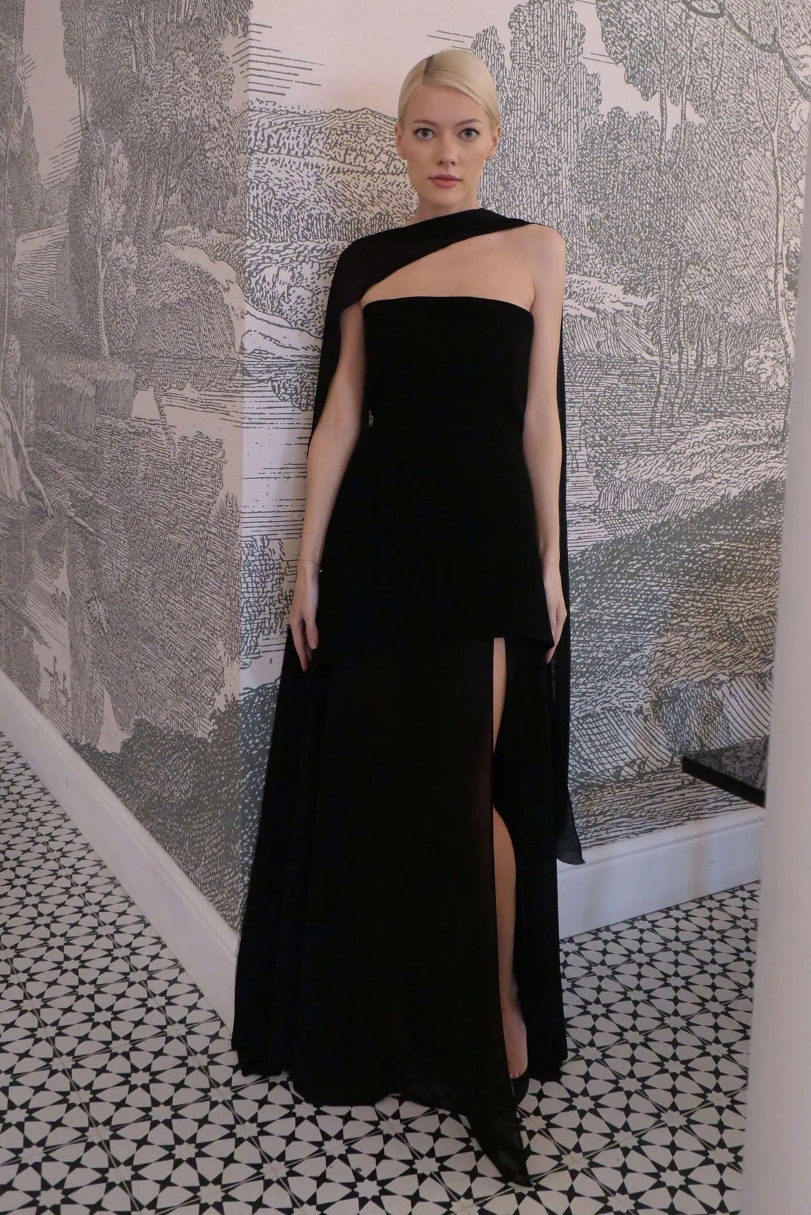 Ophelia Asymmetric Sheer Maxi Dress - Elegant Occasion Dress for Women - Image 7