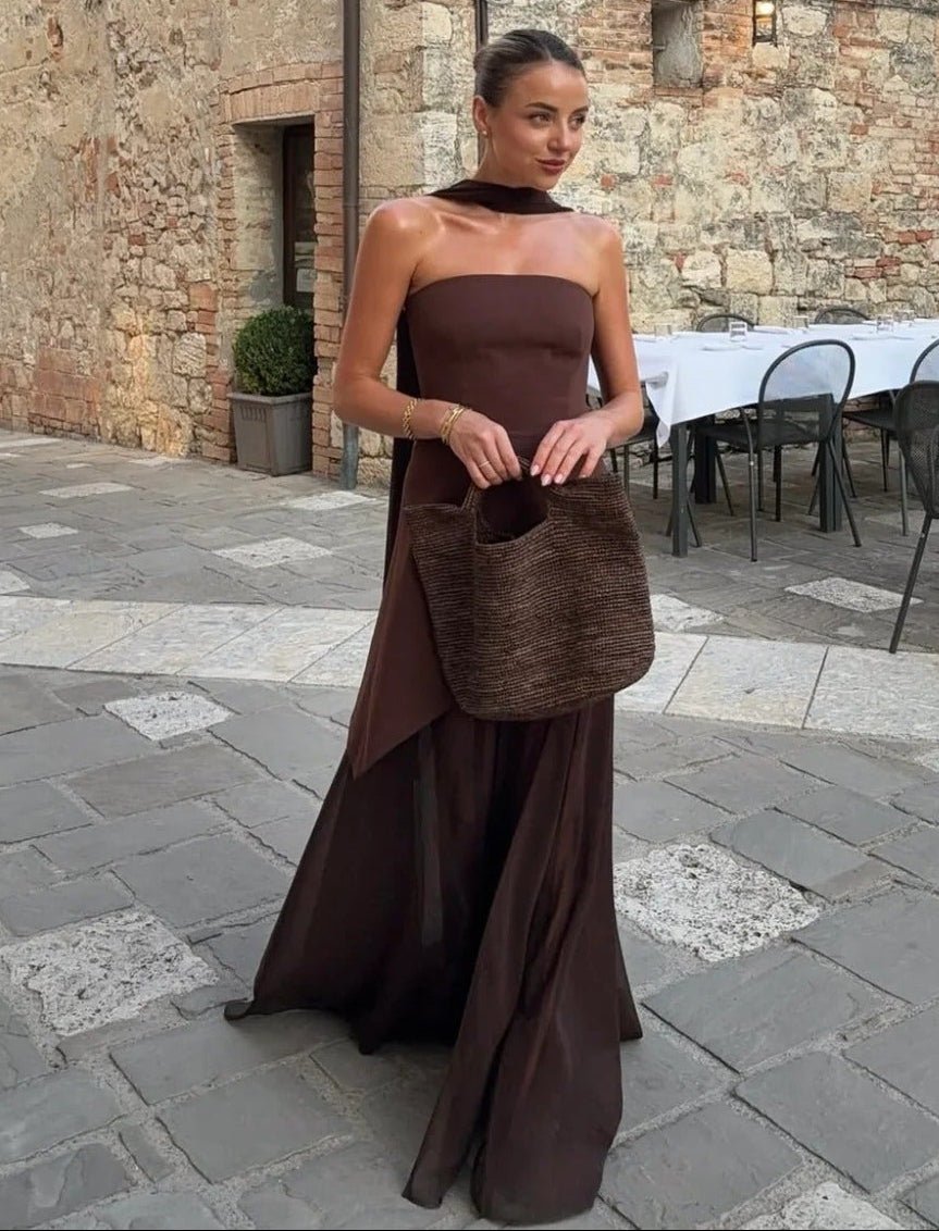Ophelia Asymmetric Sheer Maxi Dress - Elegant Occasion Dress for Women - Image 13