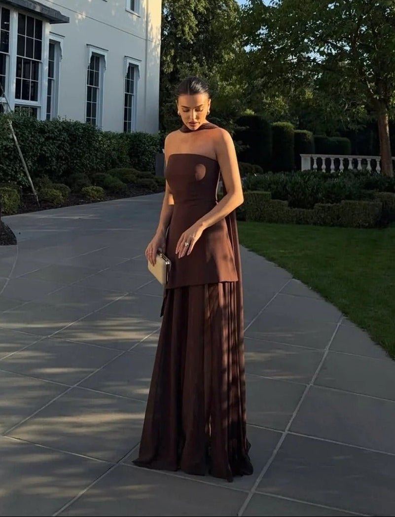 Ophelia Asymmetric Sheer Maxi Dress - Elegant Occasion Dress for Women - Image 15