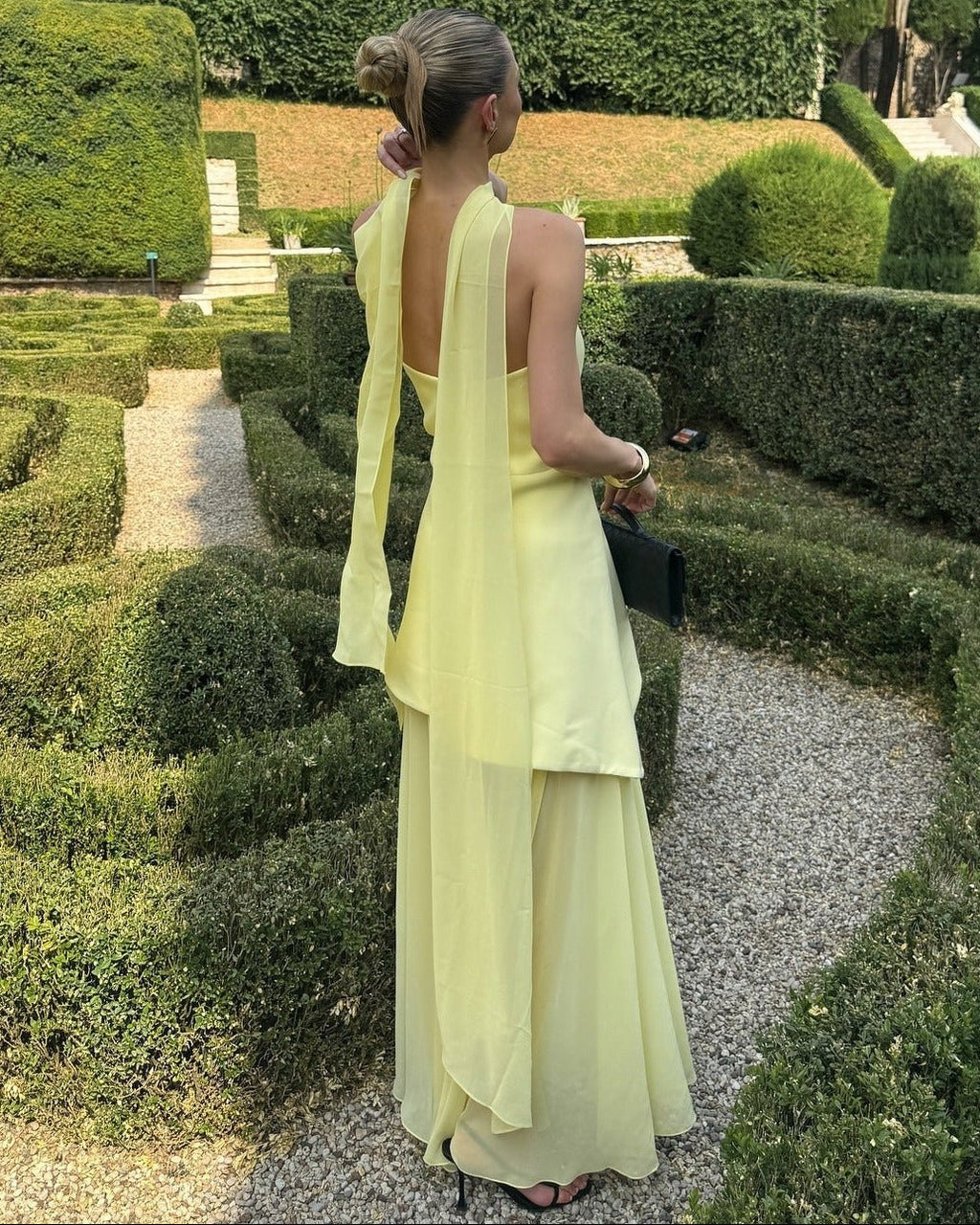 Ophelia Asymmetric Sheer Maxi Dress - Elegant Occasion Dress for Women - Image 2